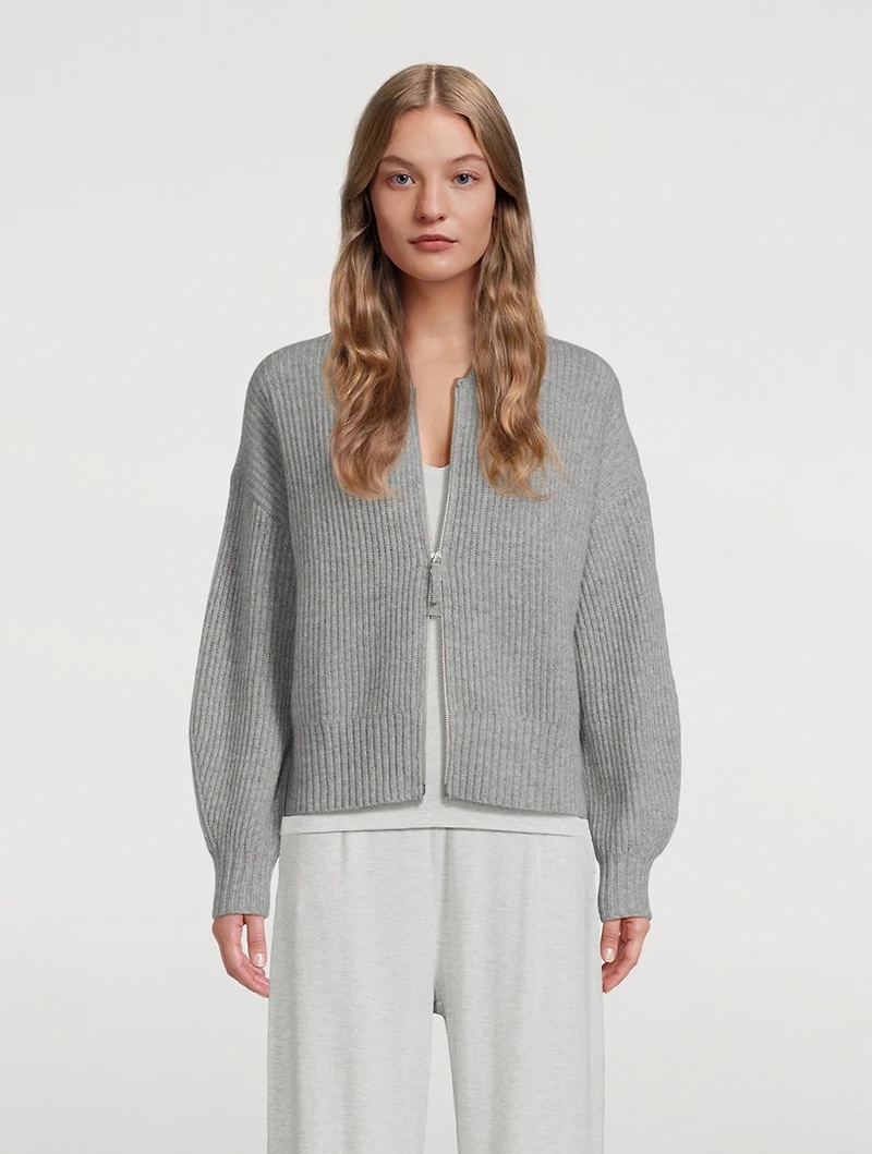 Fair Trade Cashmere Zip Cardigan