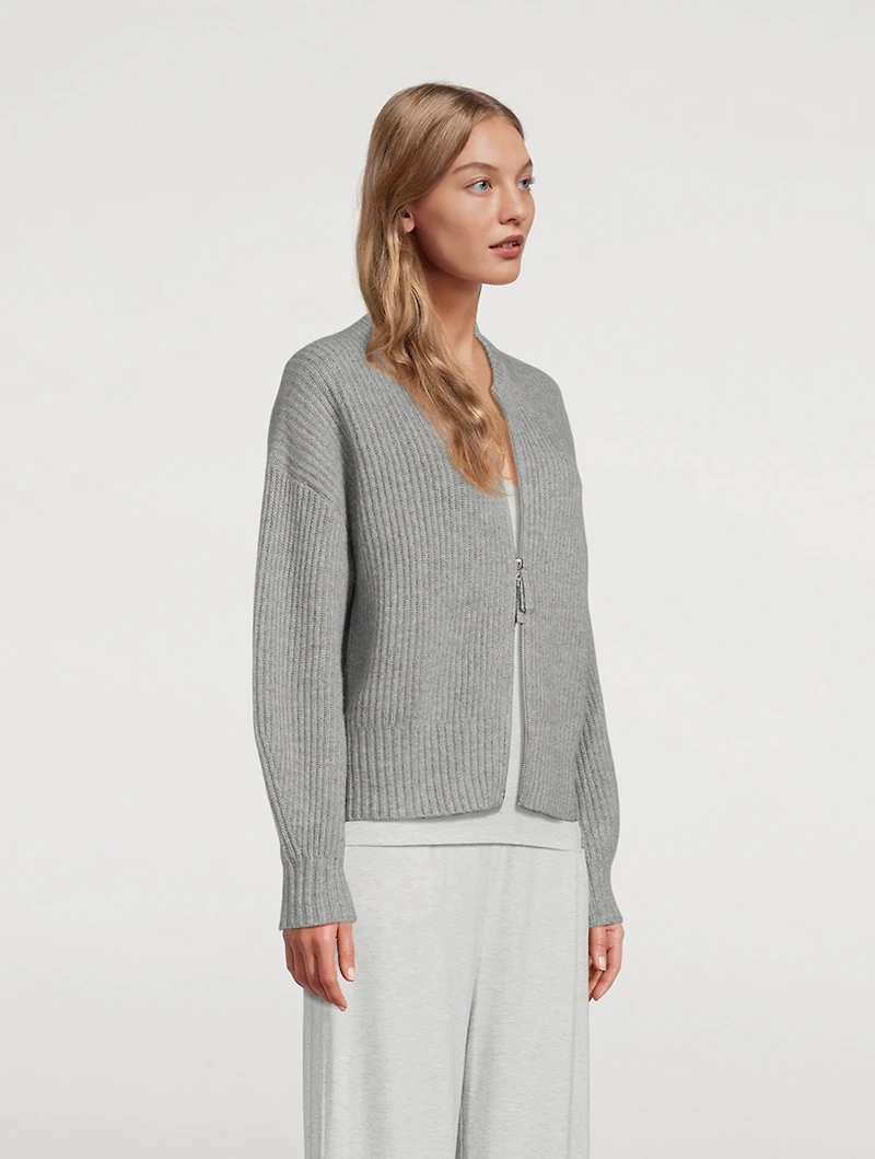 Fair Trade Cashmere Zip Cardigan