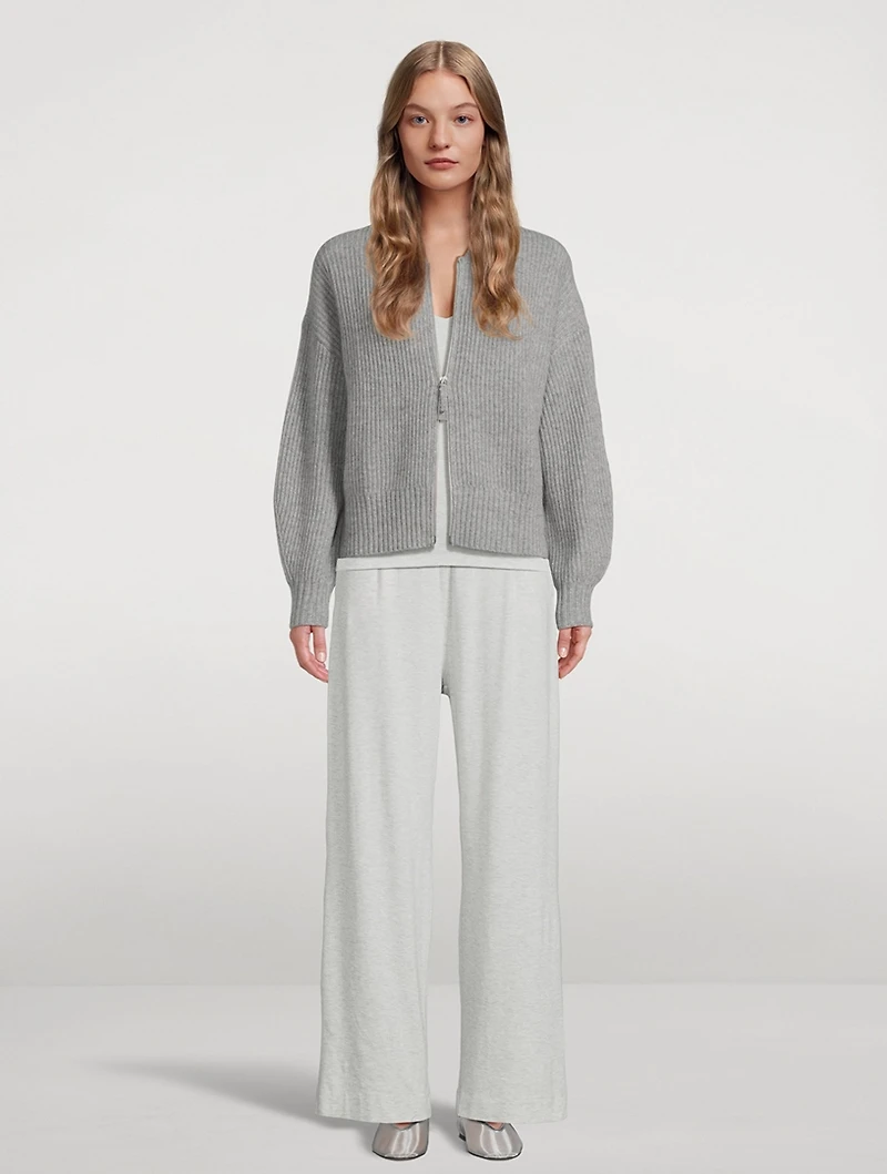 Fair Trade Cashmere Zip Cardigan
