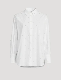The Oversized Pearl-Embellished Shirt