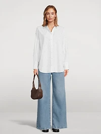 The Oversized Pearl-Embellished Shirt