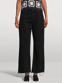 Le Jane Wide-Leg Crop Jeans