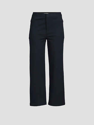Le Jane Wide-Leg Crop Trousers