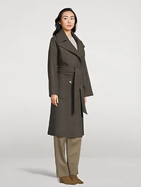 Charlotte Belted Wool Wrap Coat