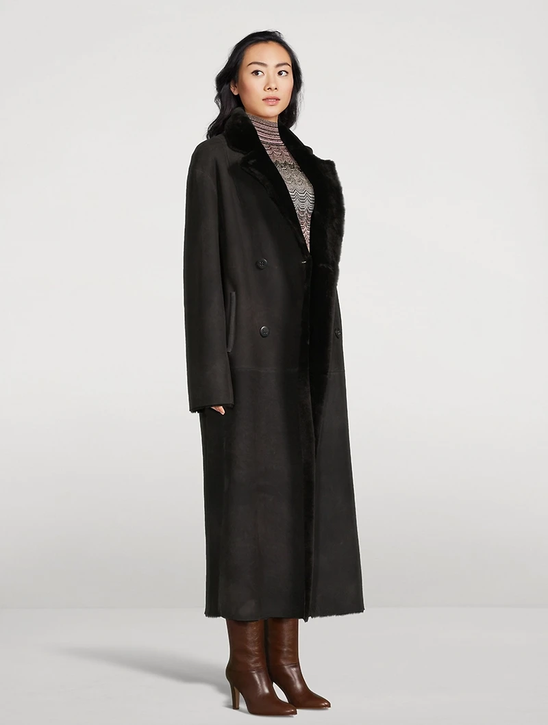 Danielle Reversible Shearling Coat
