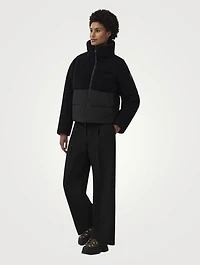 Elora Black Label Sherpa Fleece Down Jacket