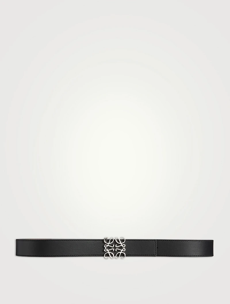 Reversible Anagram Leather Belt