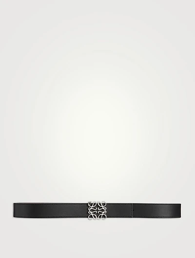 Reversible Anagram Leather Belt
