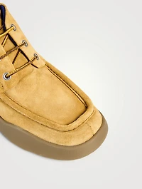 Suede Log Boots