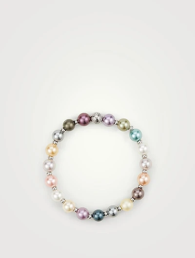 Pastel Pearl And Silver Bracelet