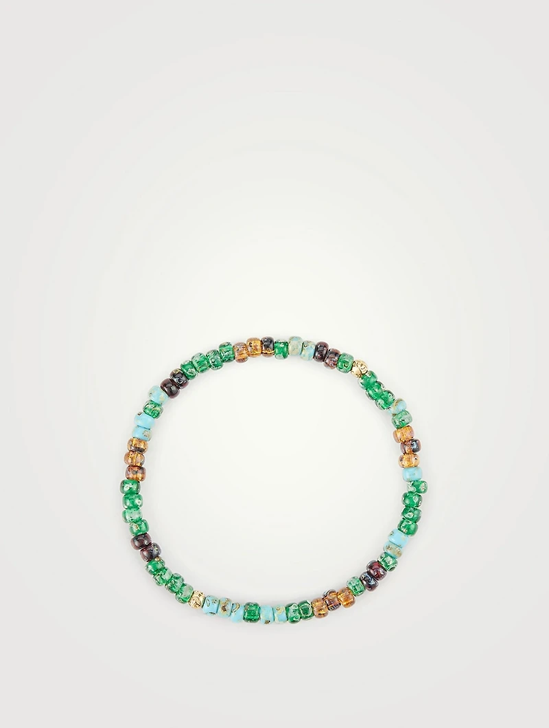 Green Japanese Miyuki Beaded Bracelet