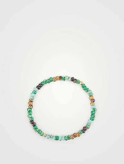 Green Japanese Miyuki Beaded Bracelet