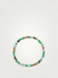 Green Japanese Miyuki Beaded Bracelet