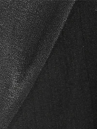 Pinstripe Coat With Coated Front