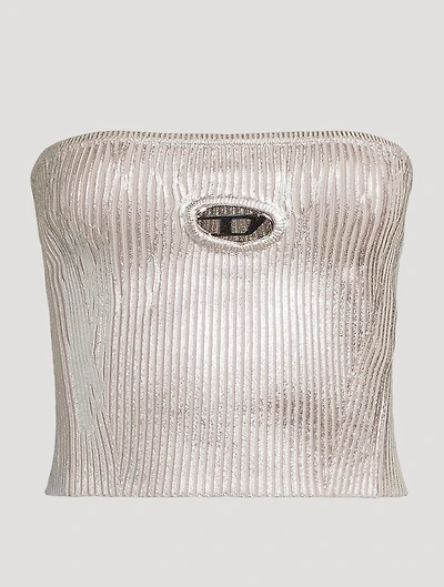 Clarksville Metallic Cut-Out Tube Top