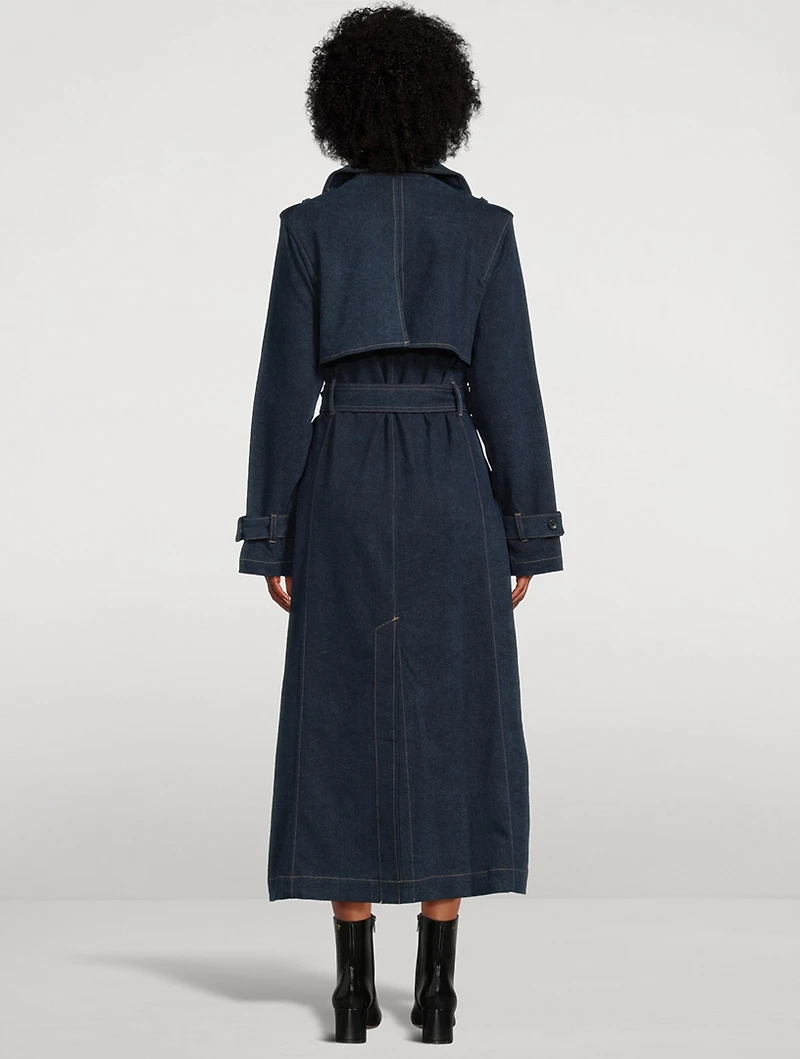 Denim Trench Coat