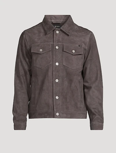 Dart Suede Trucker Jacket