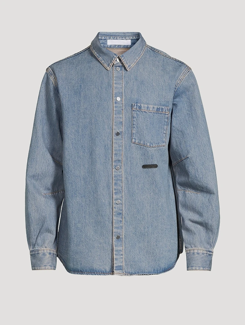 Curved Classic Denim Shirt