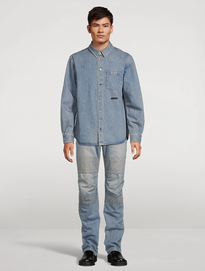 Curved Classic Denim Shirt