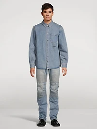 Curved Classic Denim Shirt