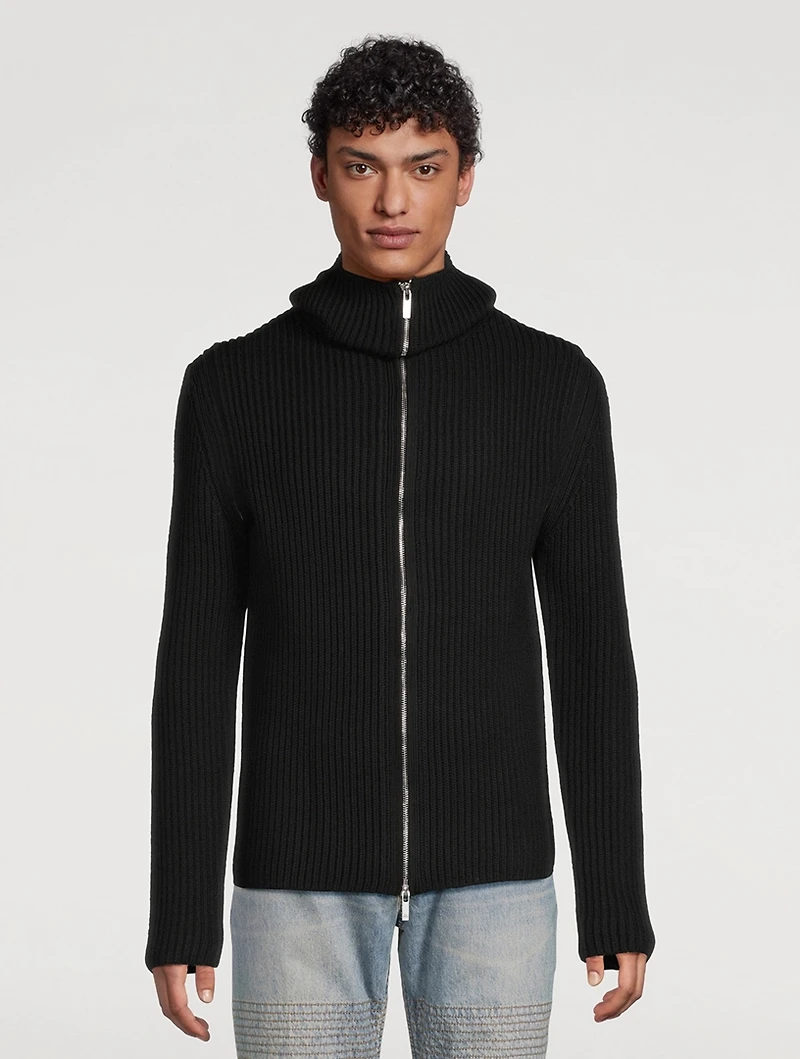 De Safety Wool Zip Sweater