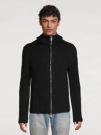 De Safety Wool Zip Sweater