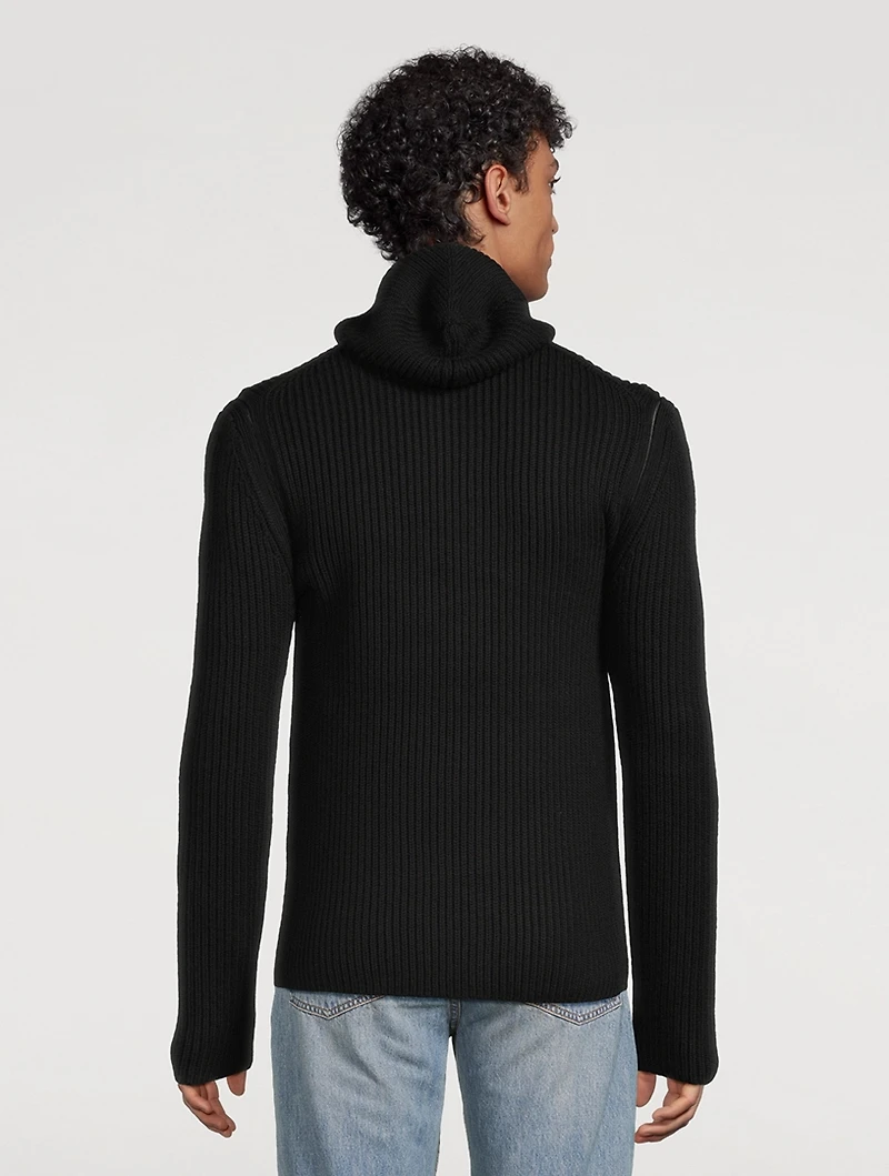 De Safety Wool Zip Sweater