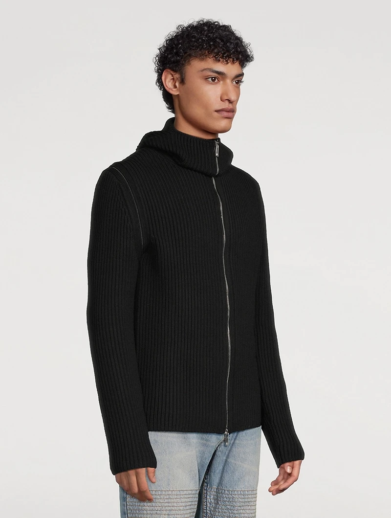De Safety Wool Zip Sweater