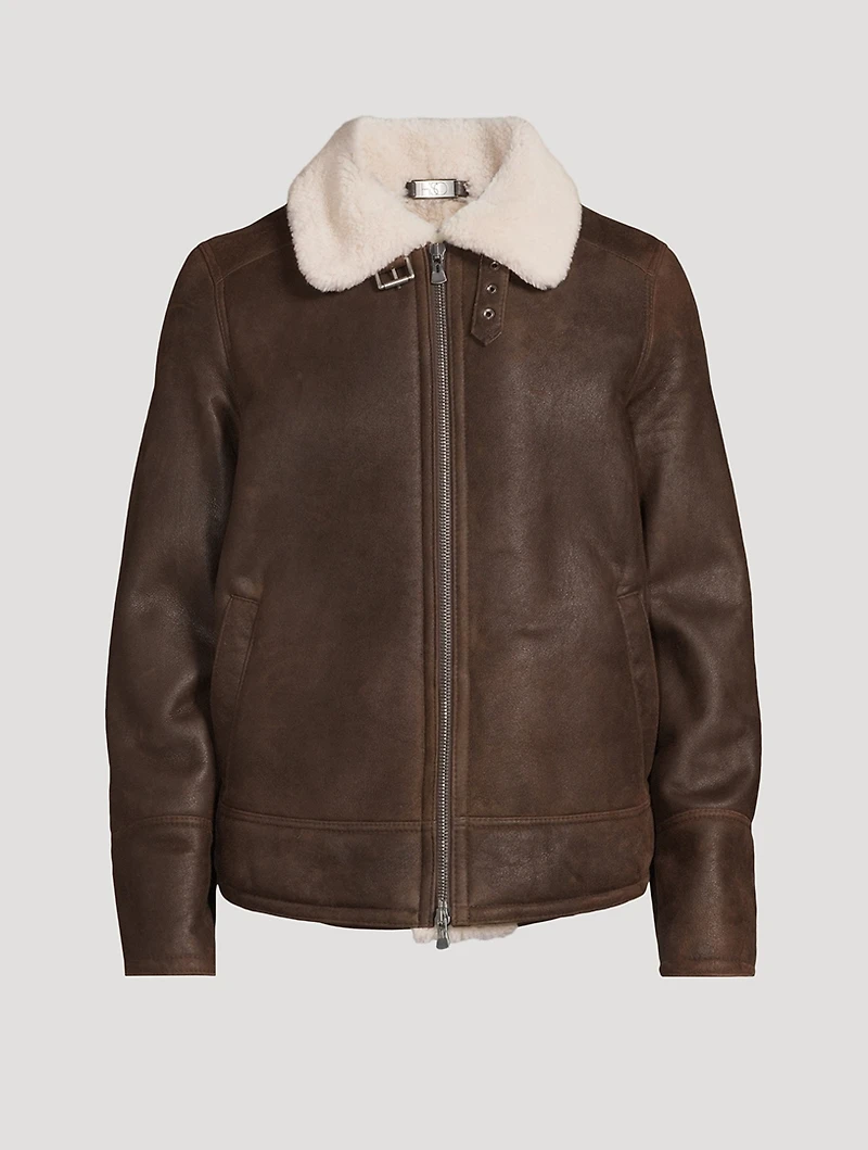 Kane Shearling Bomber Jacket