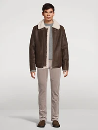Kane Shearling Bomber Jacket