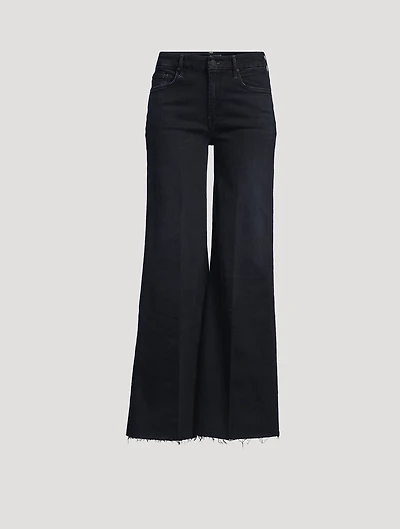 The Roller Frayed Wide-Leg Jeans
