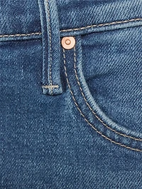 The Swisher Sneak Fray Wide-Leg Jeans