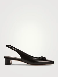 Leather Slingback Pumps