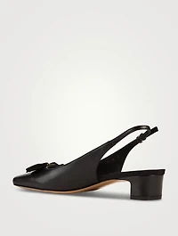 Leather Slingback Pumps