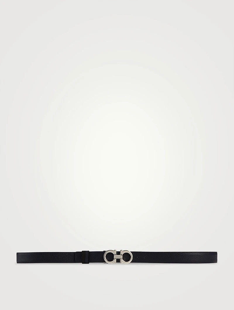 Reversible Leather Gancini Belt