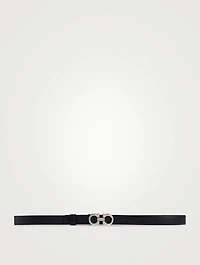 Reversible Leather Gancini Belt
