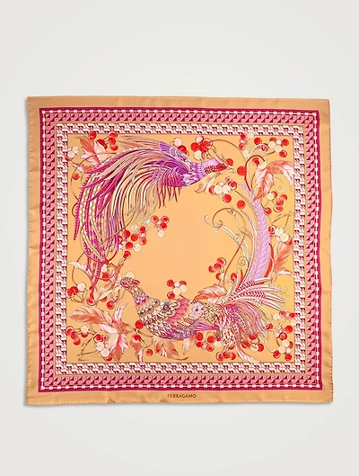 Silk Scarf In Animal Print