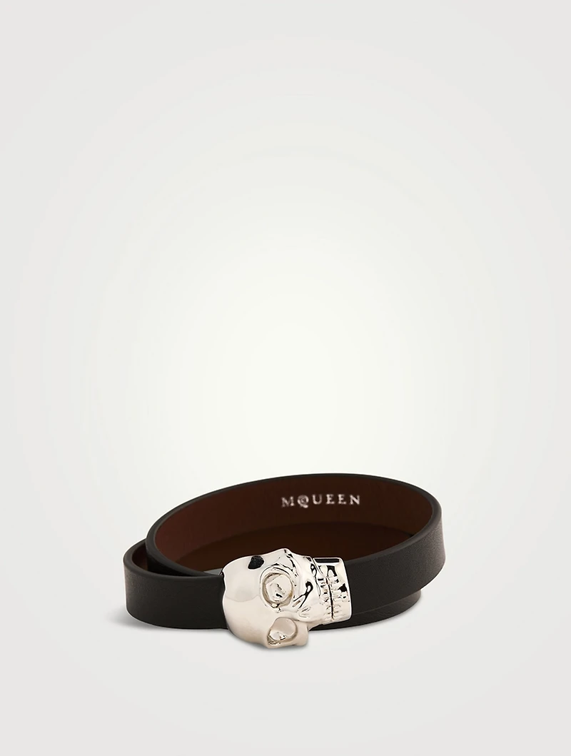 Leather Skull Bracelet