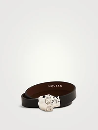 Leather Skull Bracelet