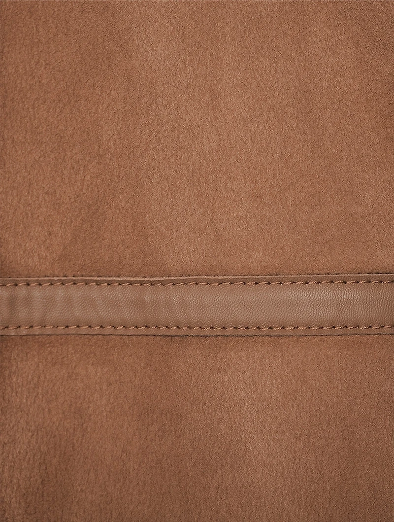 Betty Reversible Suede And Shearling Moto Jacket