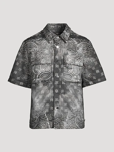 Tie-Dye Bandana Short-Sleeve Shirt