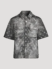 Tie-Dye Bandana Short-Sleeve Shirt