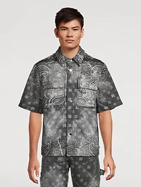 Tie-Dye Bandana Short-Sleeve Shirt