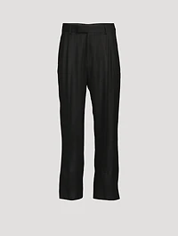 Double-Pleated Relaxed Pants
