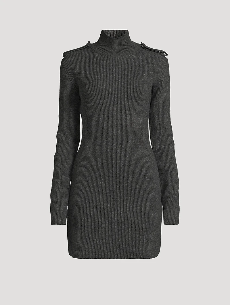 Rib-Knit Mini Dress