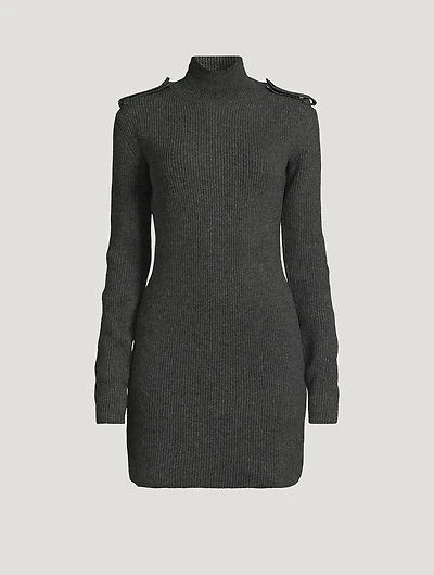 Rib-Knit Mini Dress