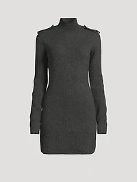 Rib-Knit Mini Dress