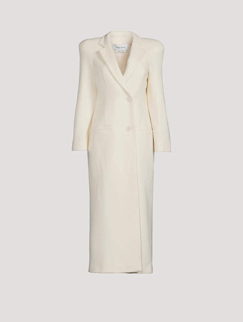 Double-Breasted Wool Cashmere Coat