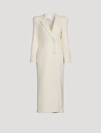 Double-Breasted Wool Cashmere Coat