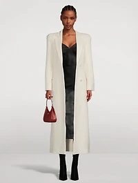 Double-Breasted Wool Cashmere Coat
